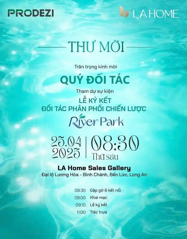 Lễ ký kết đối tác phân phối chiến lược phân khu River Park - dự án LA Home