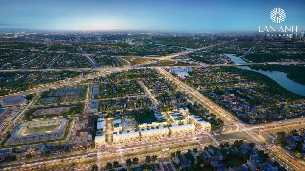 Phối cảnh tổng thể dự án Lan Anh Avenue Tân Uyên Bình Dương