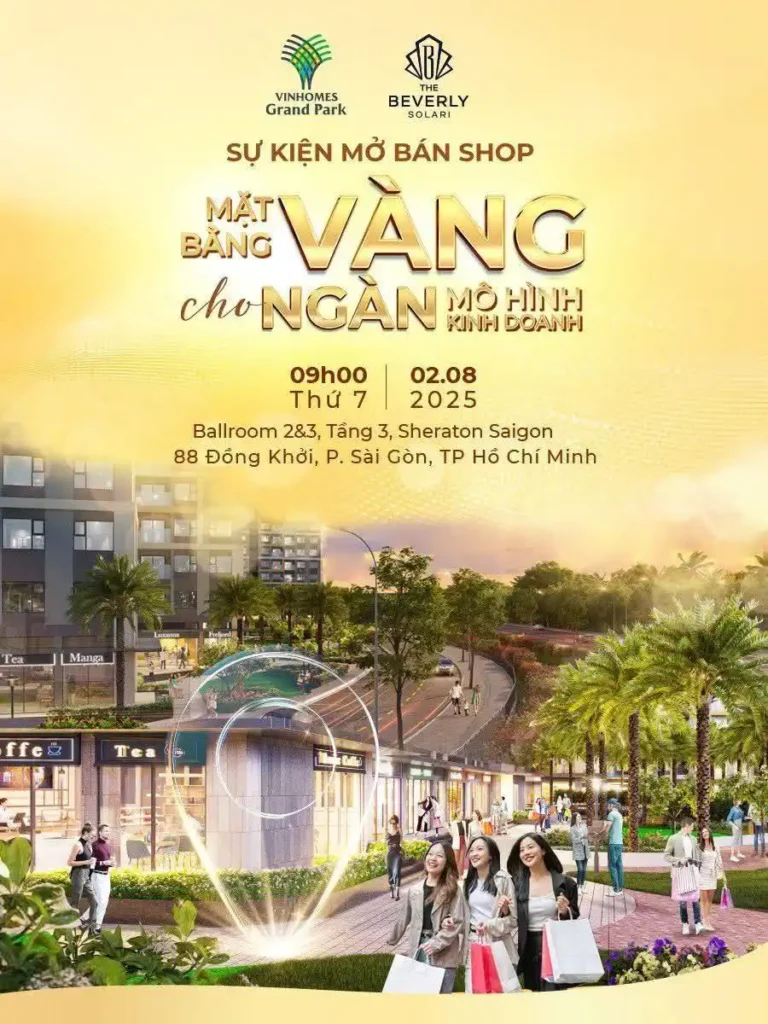 Lễ mở bán Shophouse The Beverly - Mặt bằng Vàng cho ngàn mô hình kinh doanh