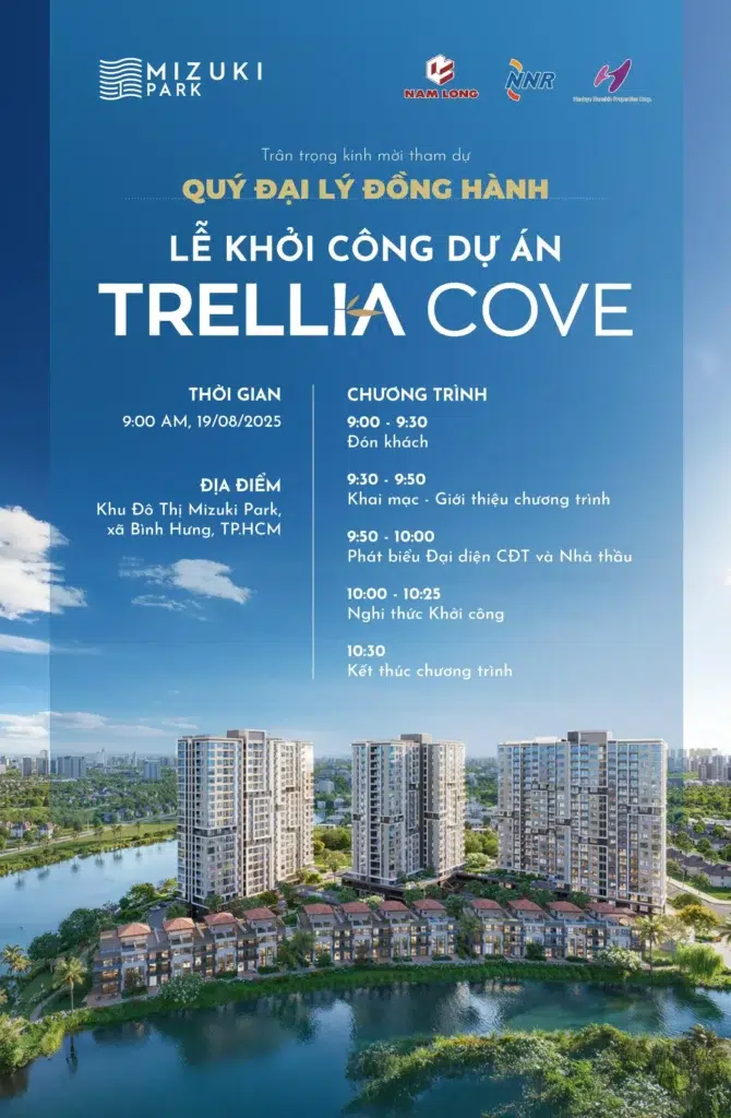 Lễ khởi công dự án Trellia Cove – Bước ngoặt mới tại Mizuki Park