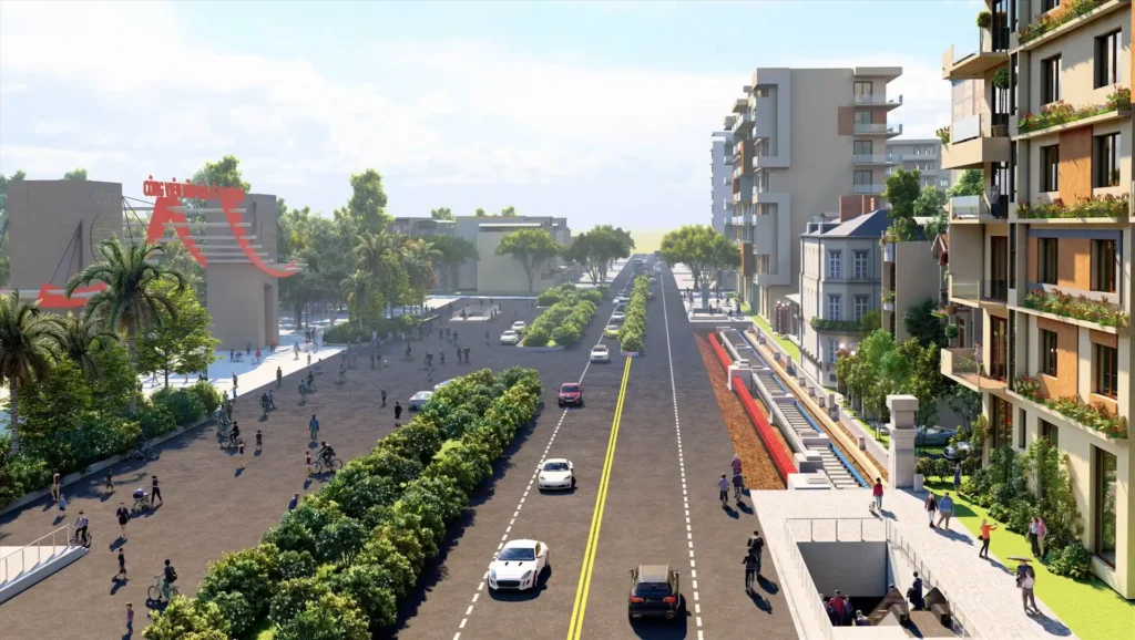 Phối cảnh ga Metro tại Quận 7