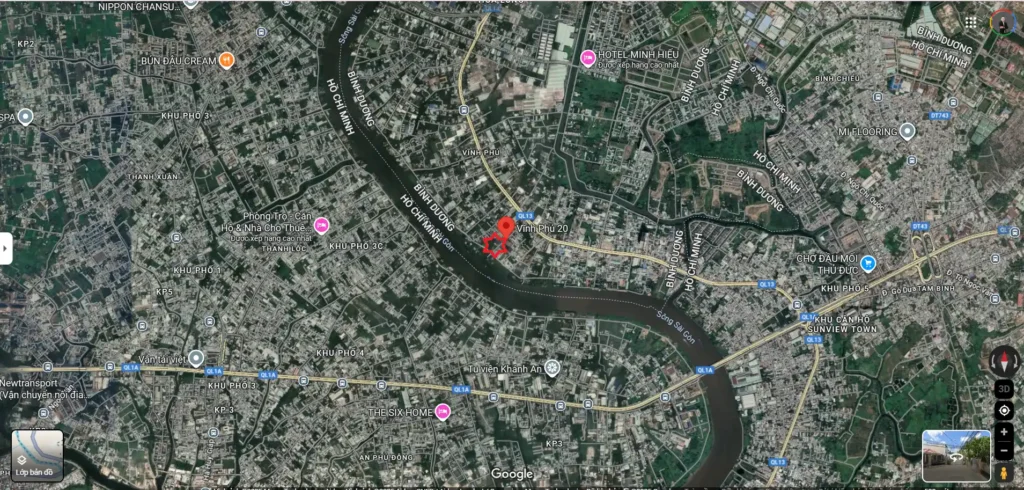 Vị trí A&T Saigon Riverside và kết nối thuận lợi
