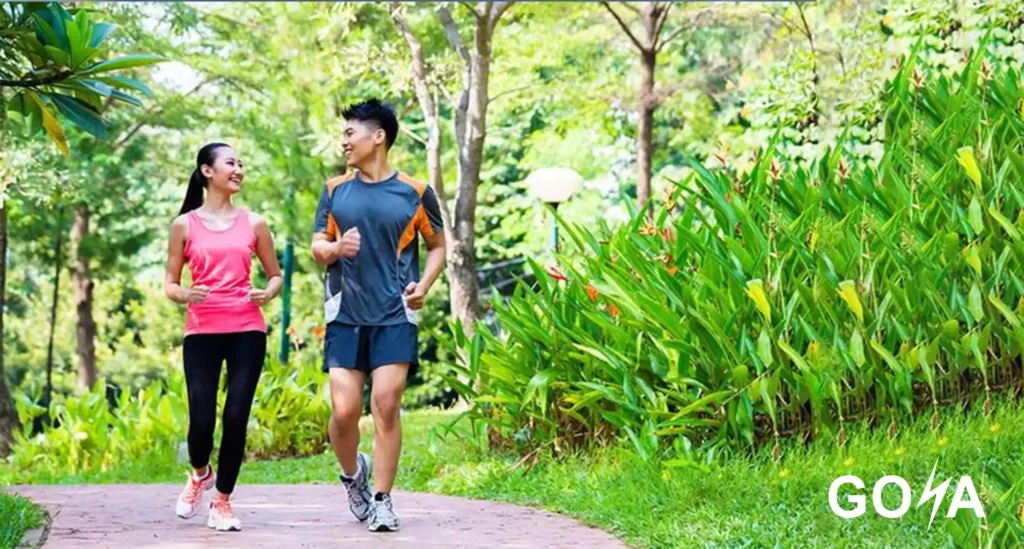 Dự án có công viên trung tâm, đường chạy bộ ven hồ là điểm nhấn